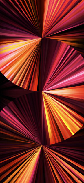 iPad Pro 2021 Official Stock Wallpaper – Fans Fans Pink (Dark)