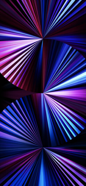 iPad Pro 2021 Official Stock Wallpaper – Fans Fans Blue (Dark)