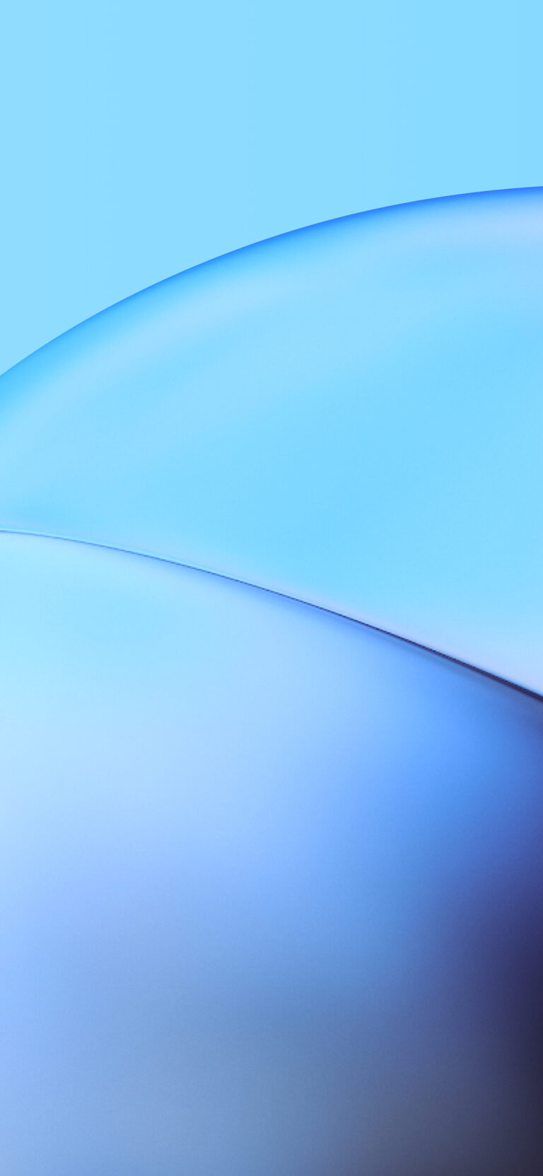 Default wallpaper of iOS 15 Wallpaper from aaple_lab (Light Blue)