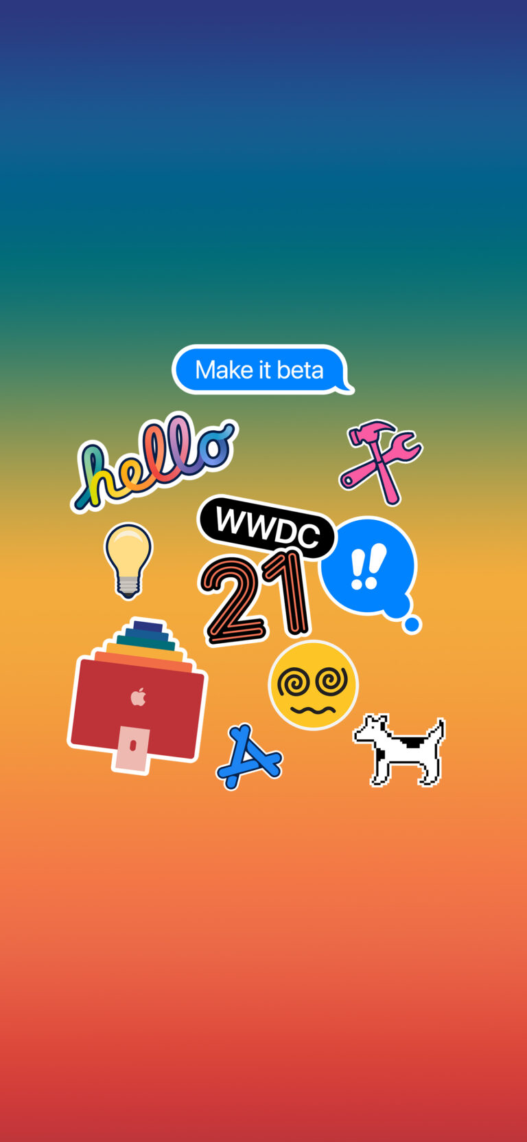 Default wallpaper of WWDC21 Beta