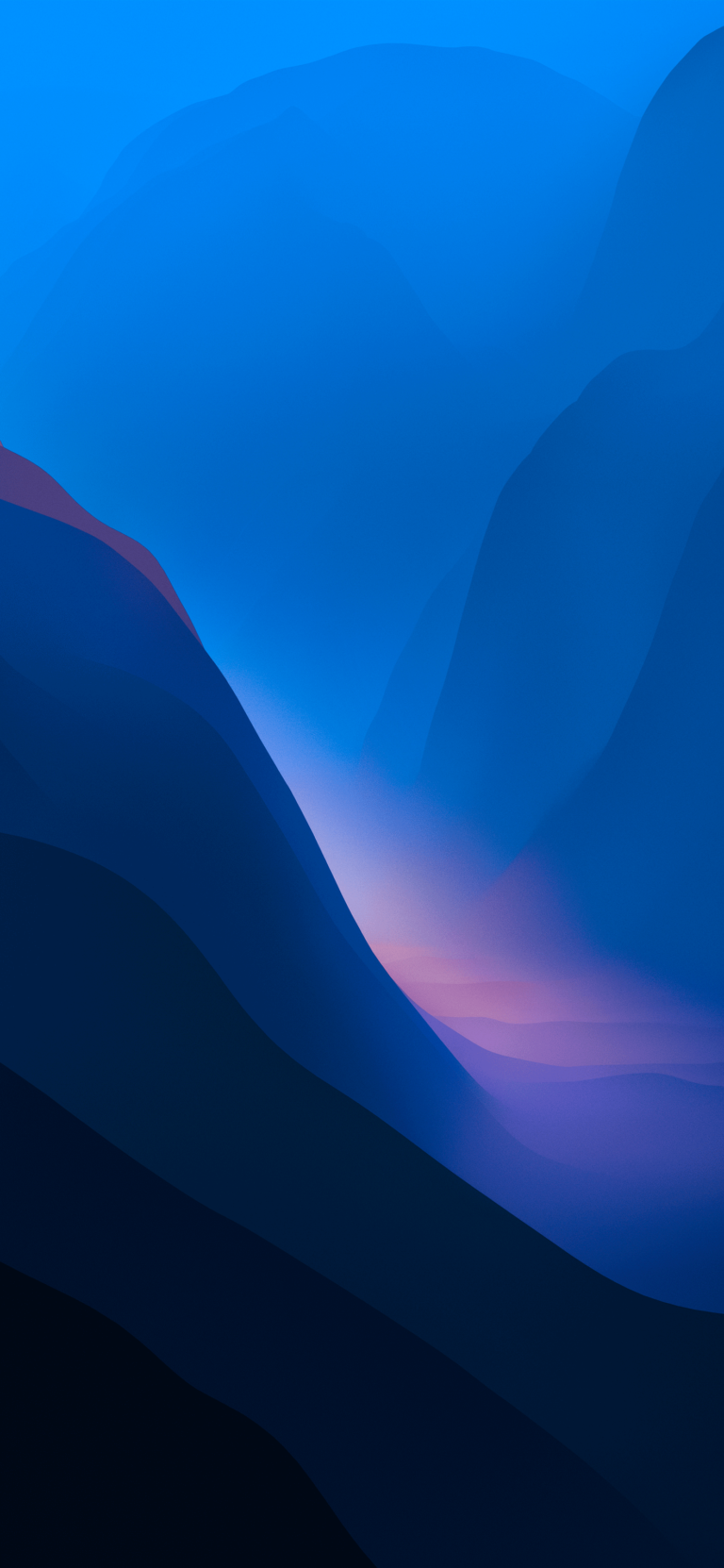 Default wallpaper of Monterey 6K – Blue Modd (Dark) by @ispazio