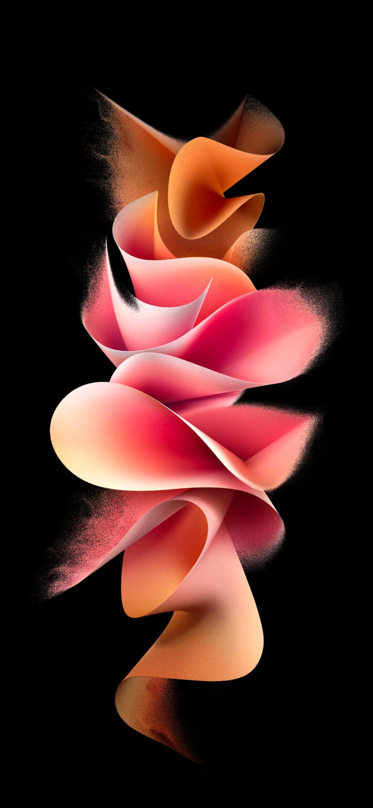 Default wallpaper of Samsung Galaxy Z Flip 3 – Pink & Orange