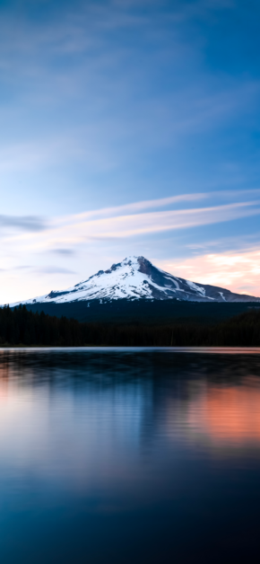 Huge Mountain on Lake