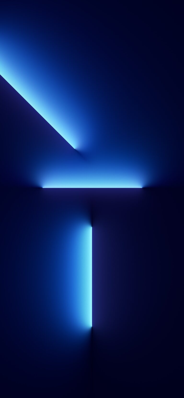 Default wallpaper of iPhone 13 Pro Beam Blue (Dark) | LIVE Wallpaper