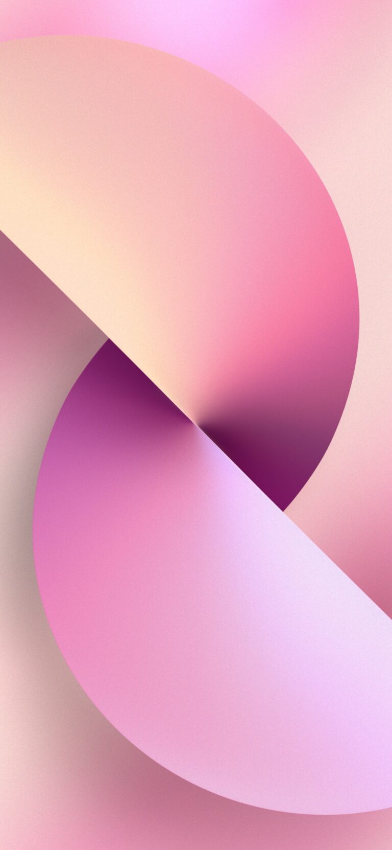 Default wallpaper of iPhone 13 Twist Pink (Light) | LIVE Wallpaper