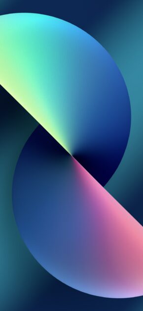 iPhone 13 Official Stock Wallpaper Twist (Blue) – Light