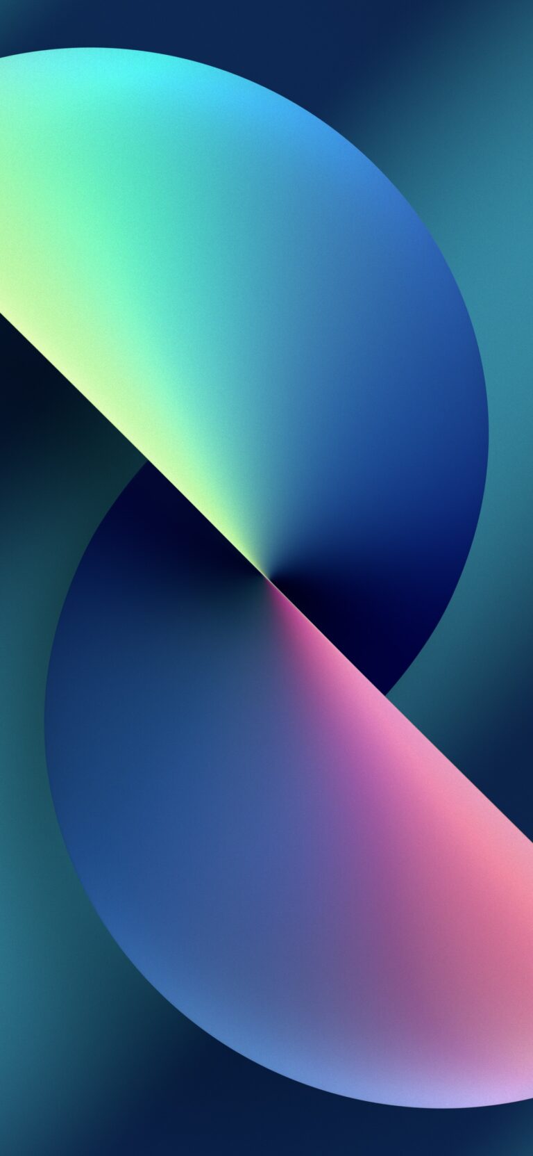 Default wallpaper of iPhone 13 Twist Blue (Light) | LIVE Wallpaper