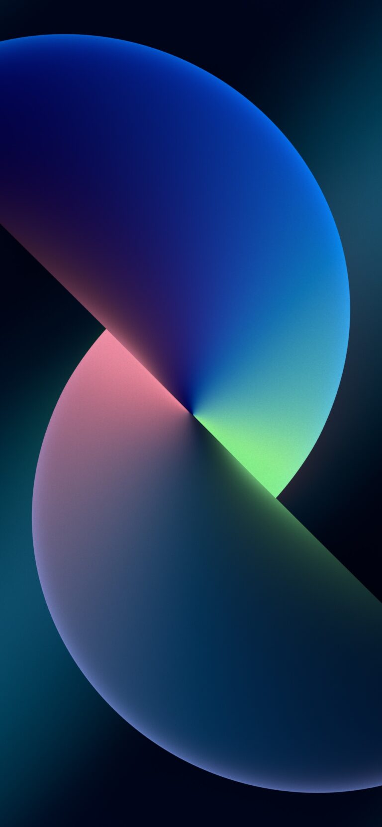 Default wallpaper of iPhone 13 Twist Blue (Dark) | LIVE Wallpaper