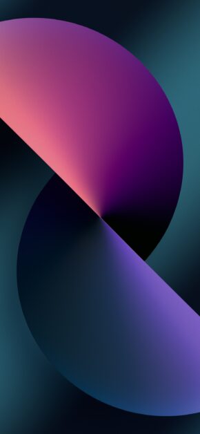 iPhone 13 Official Stock Wallpaper Twist (Midnight) – Light