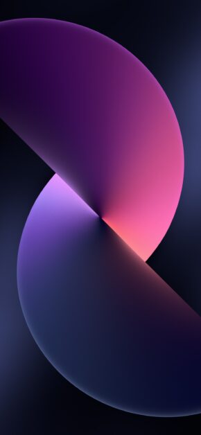 iPhone 13 Official Stock Wallpaper Twist (Midnight) – Dark