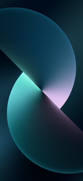 iPhone 13 Official Stock Wallpaper Twist (Starlight) – Dark