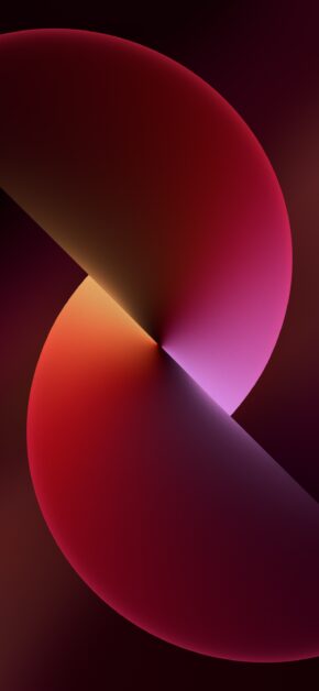 iPhone 13 Official Stock Wallpaper Twist (Red) – Dark