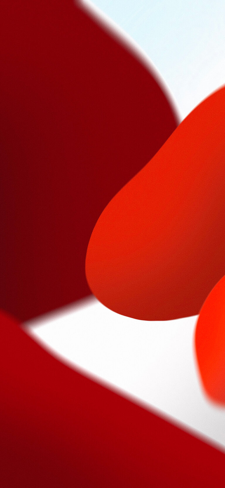 Default wallpaper of iOS 15 – Recreated – Red (Light)