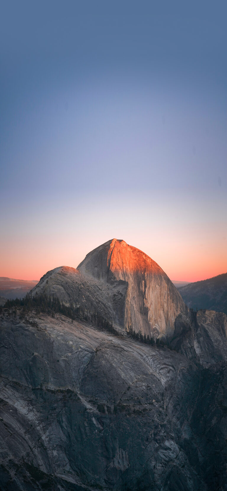 Default wallpaper of Half Dome