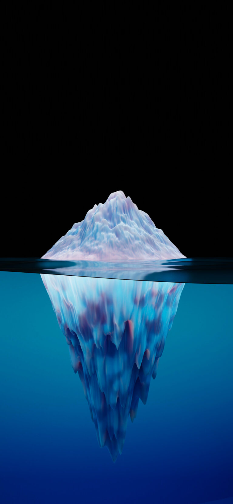 Default wallpaper of Iceberg