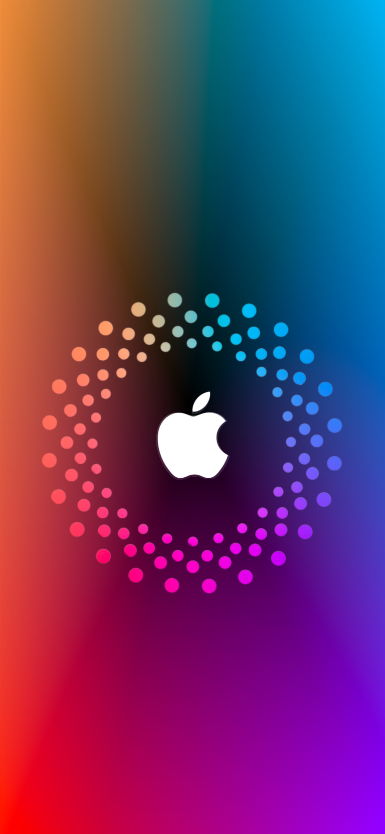 Default wallpaper of Apple ID Rainbow Wallpaper