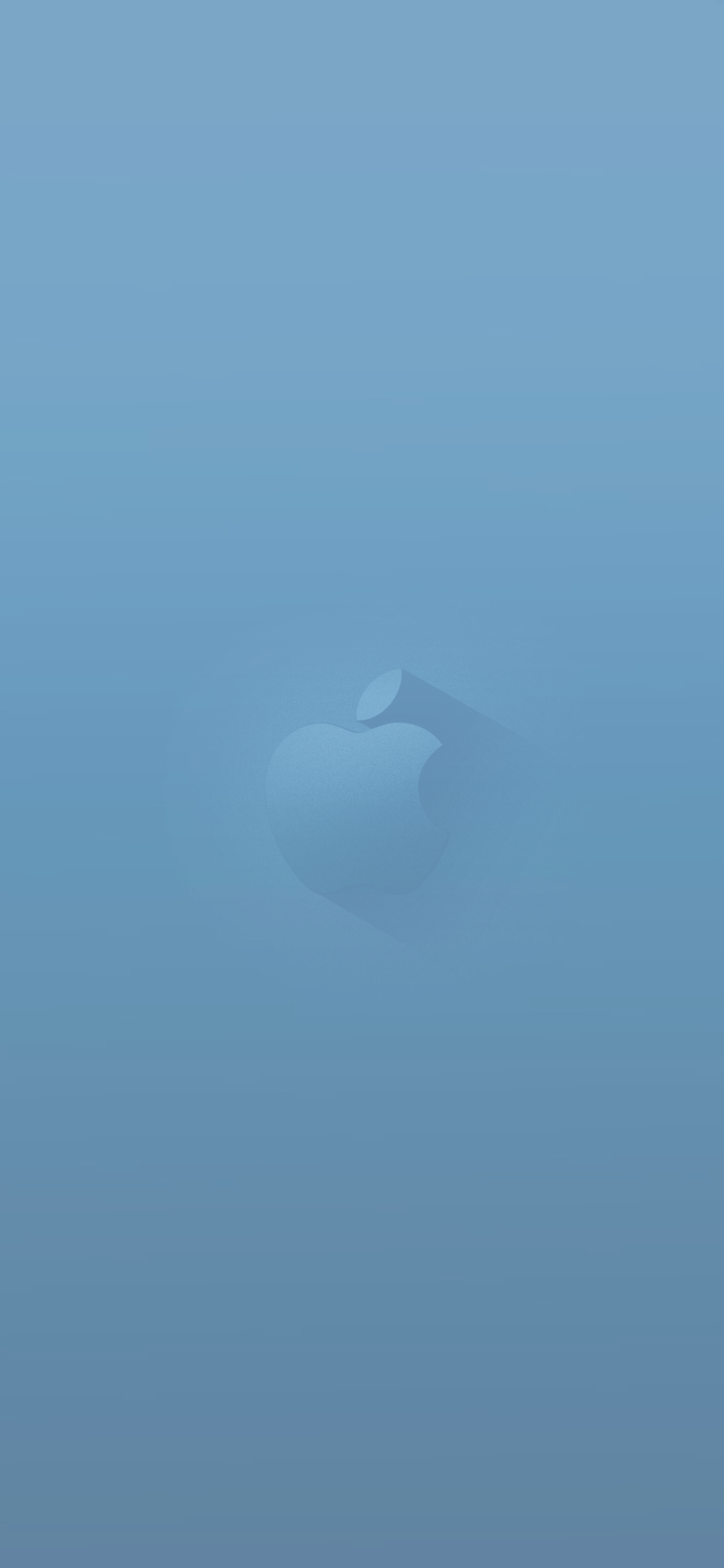 Default wallpaper of Apple Logo – Sierra Blue