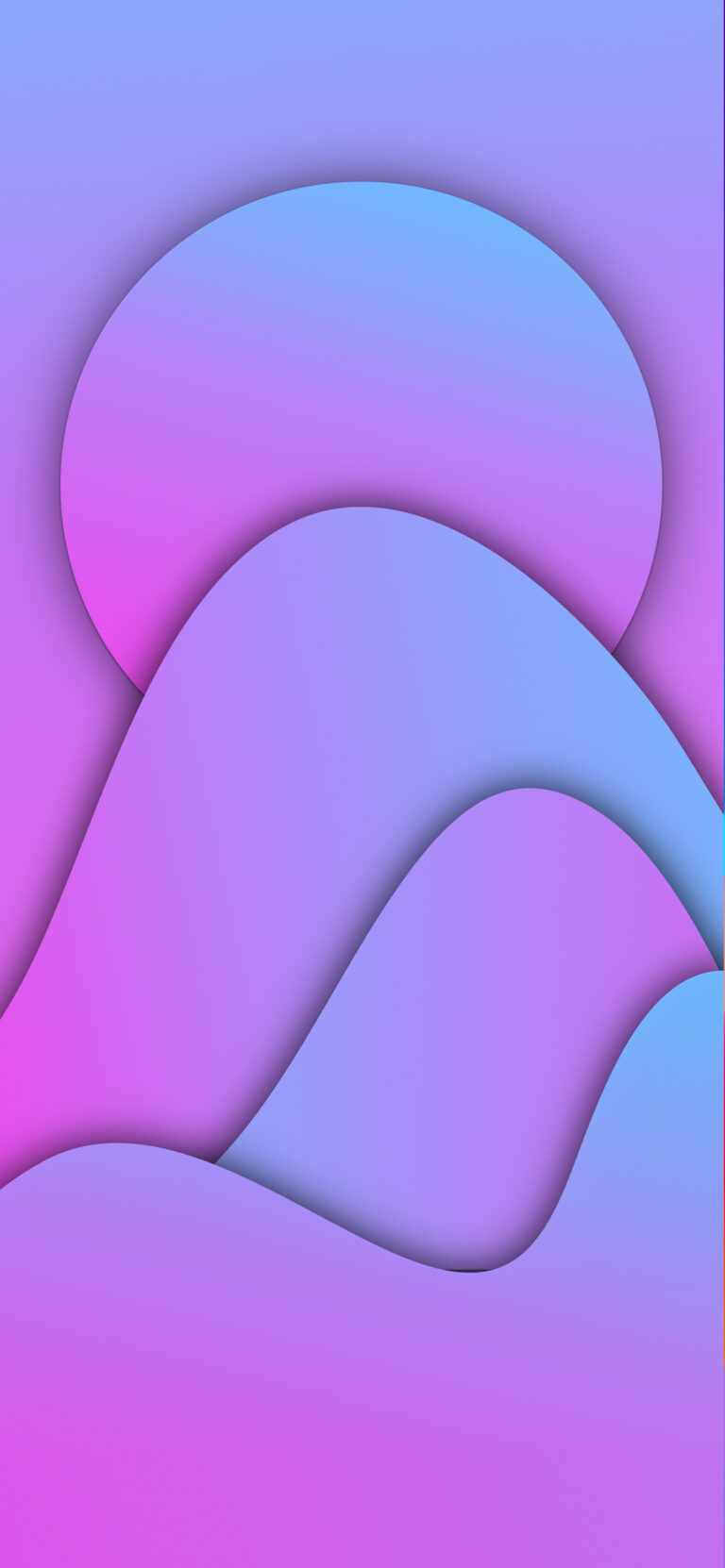 Default wallpaper of Gradient Mountain View