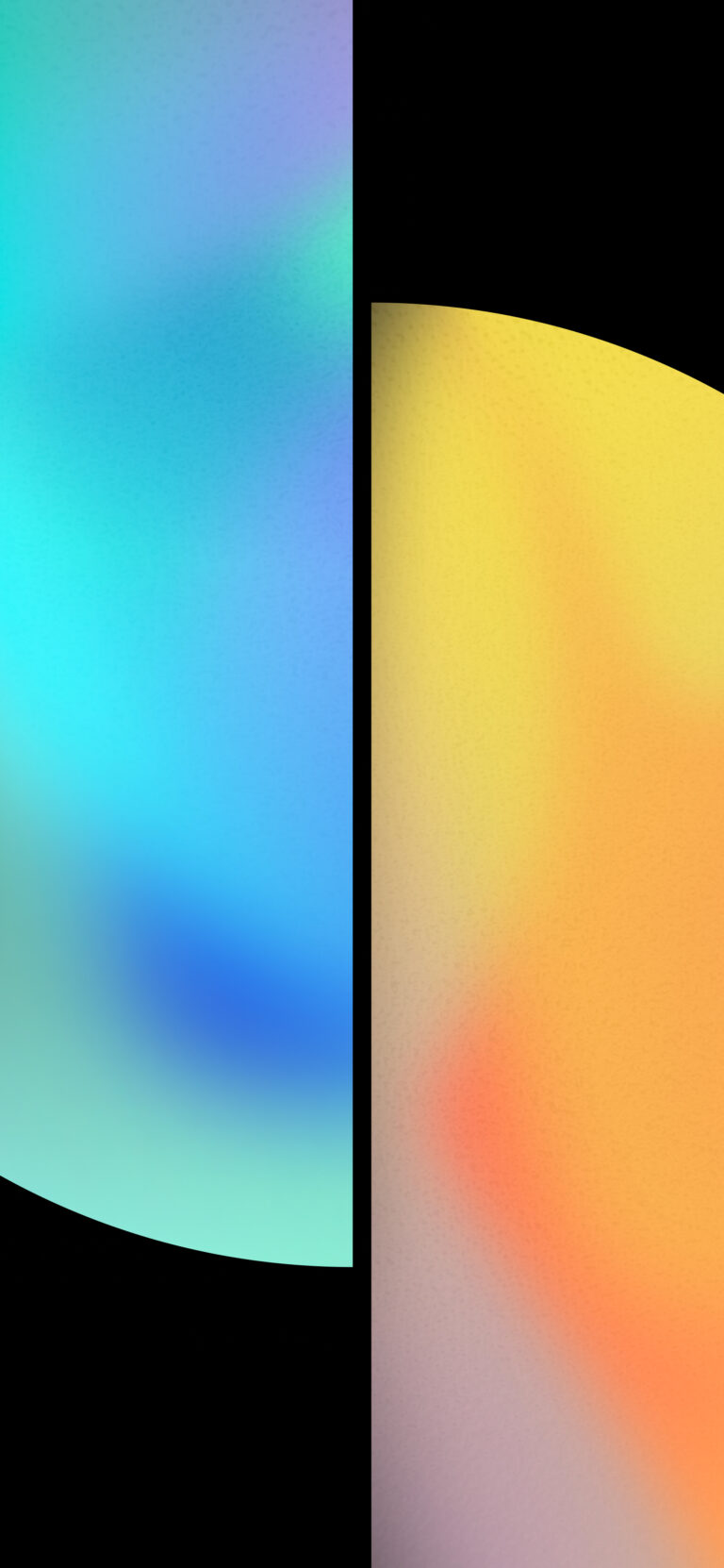 Default wallpaper of Blue and Orange Linear