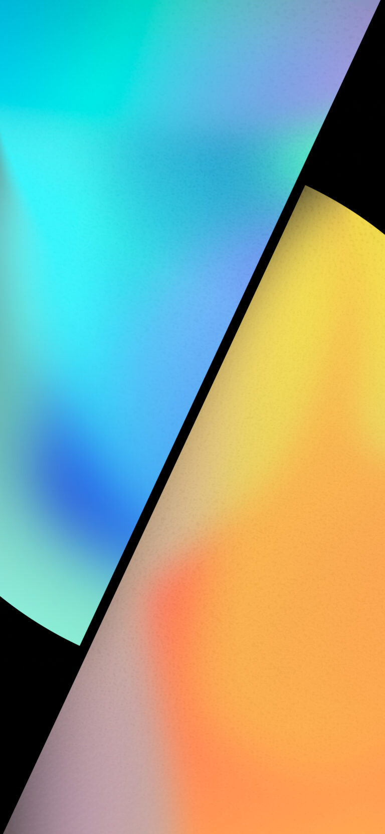 Default wallpaper of Blue and Orange Twist