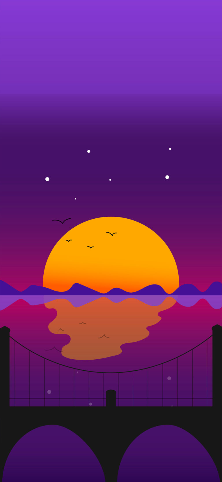 Default wallpaper of Summer Sunset | Vector