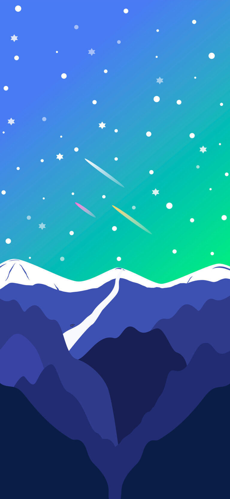 Default wallpaper of Northern Lights | Vector