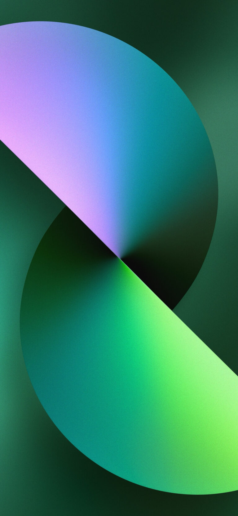 Default wallpaper of iPhone 13 Stock Wallpaper – Twist – Green Light | LIVE Wallpaper