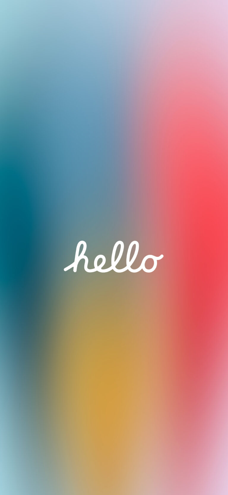 Default wallpaper of New Gradient – Hello | LockScreen