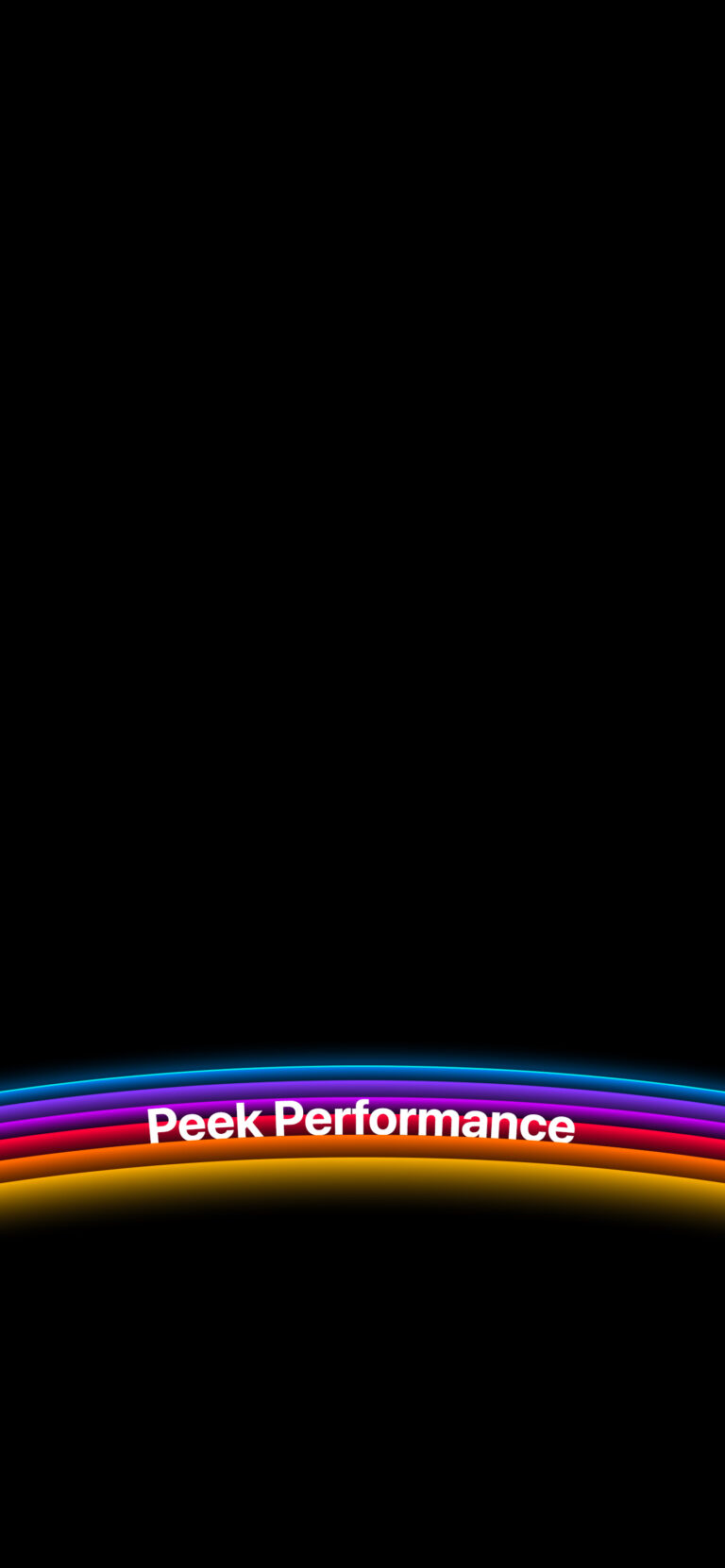 Default wallpaper of Peek Performance | HomeScreen