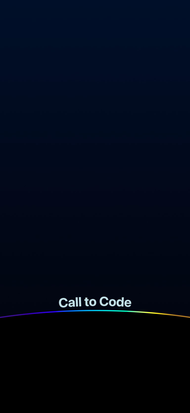 Default wallpaper of Call to Code #WWDC22