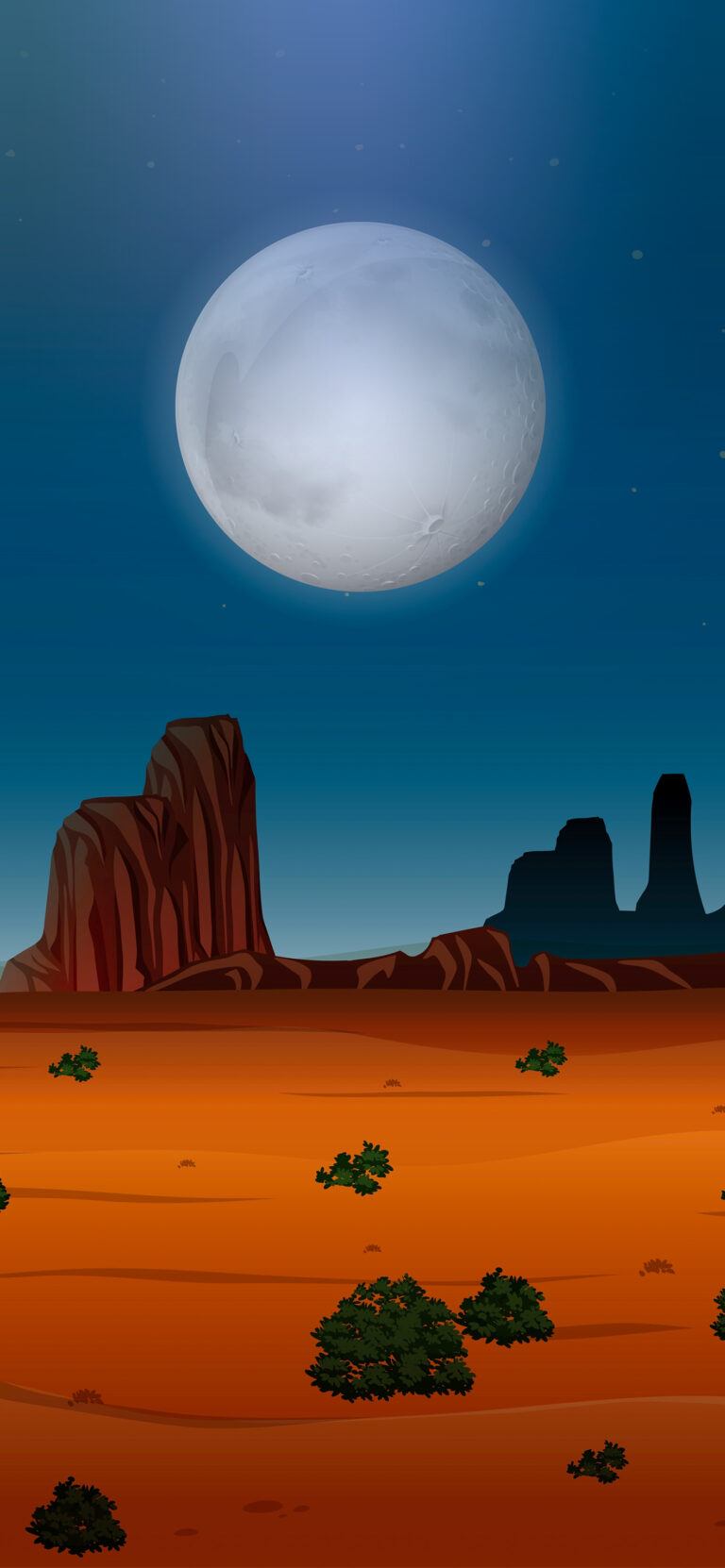 Default wallpaper of Desert | Vector Night