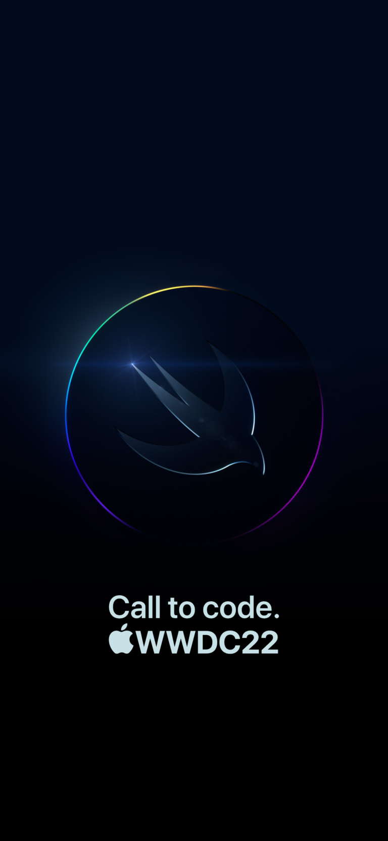 Default wallpaper of Apple WWDC22 Wallpaper