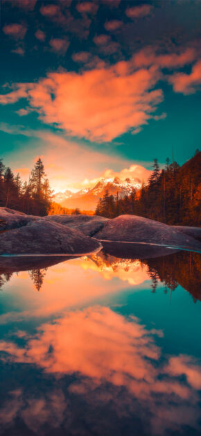 Amazing Sunset in the Nature