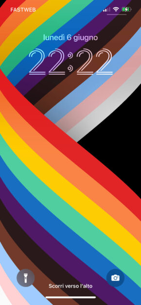 iOS 16 – Official Stock Wallpaper – Pride LockScreen