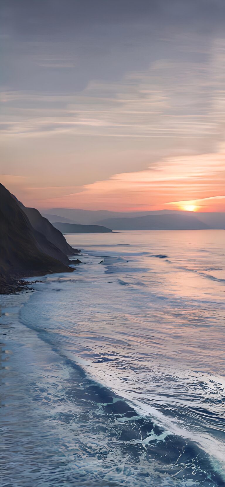 Default wallpaper of Playa de Barrika (Spain) Scenary (from iPhone 14 Pro website)