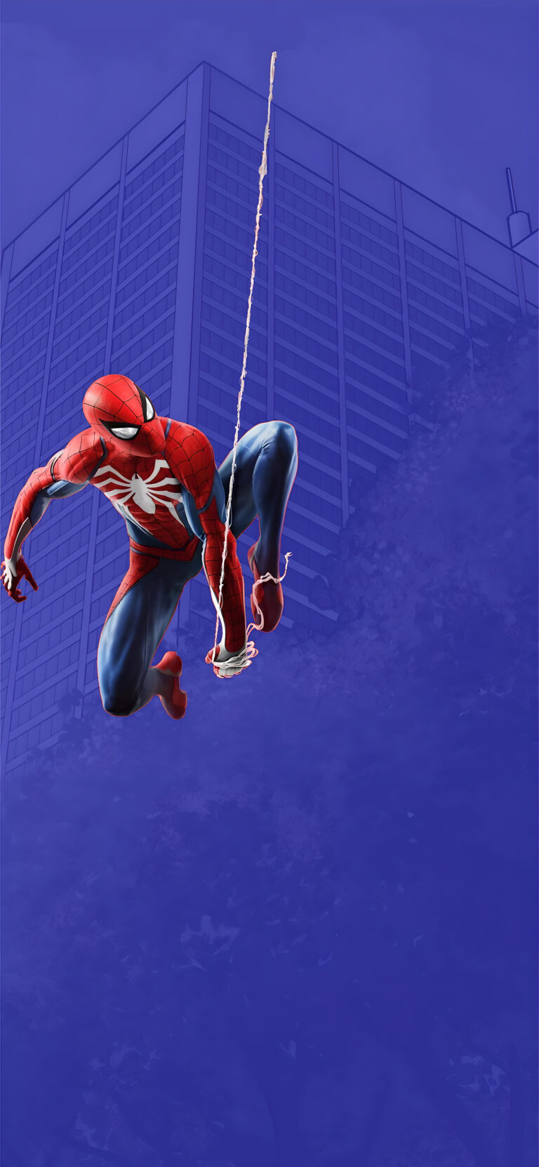 Default wallpaper of Flying Spiderman | Fit the Dynamic Island