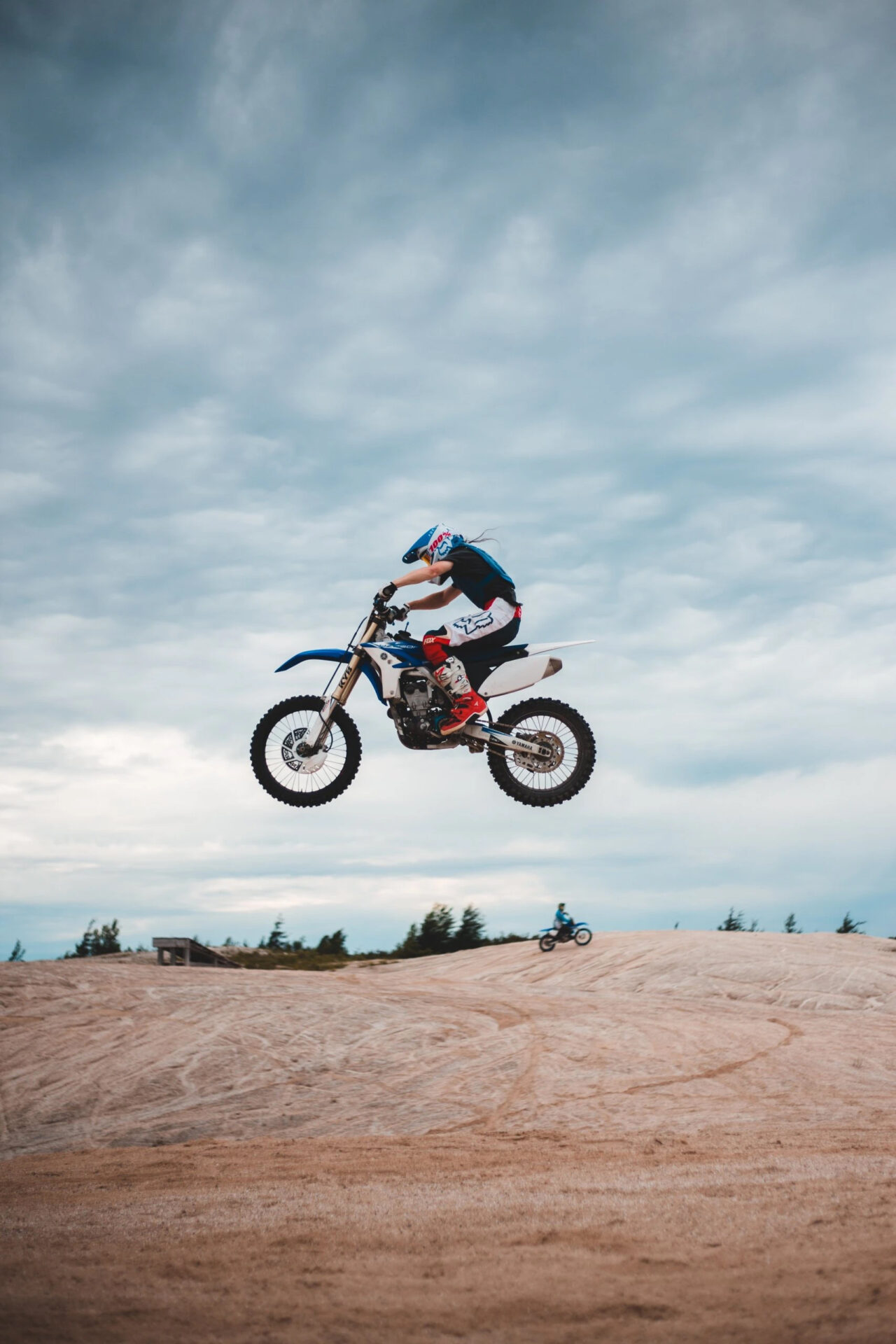 Wallpaper ID 1391709  nature one person man real people sunset clear  sky transportation system men road riding dirt bike outdoors biker  ride person leisure activity free download