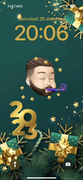New Year Memoji Wallpaper 2023