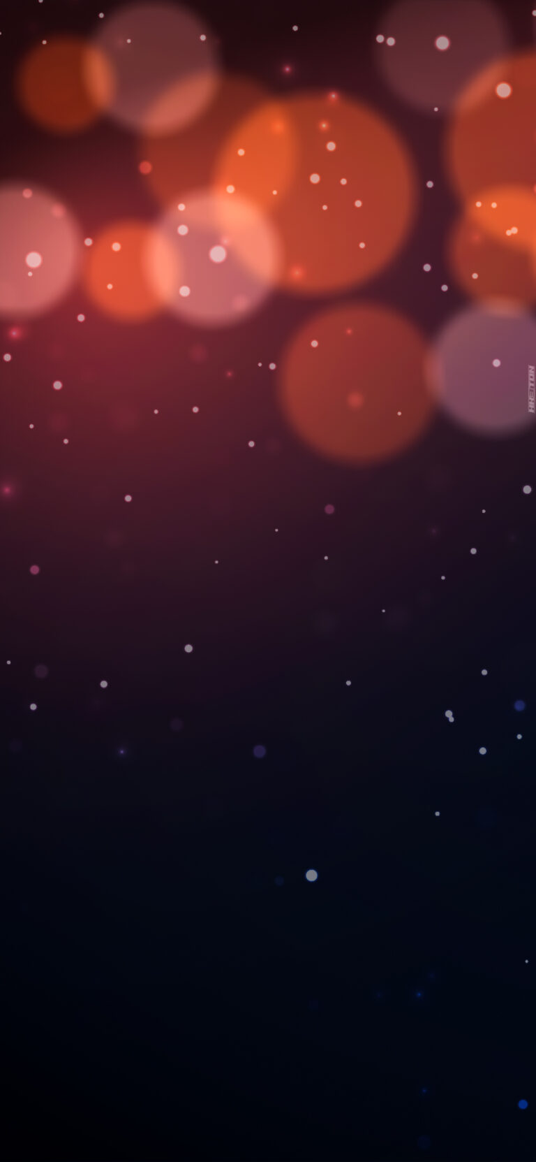 Default wallpaper of Red Lights and Snow