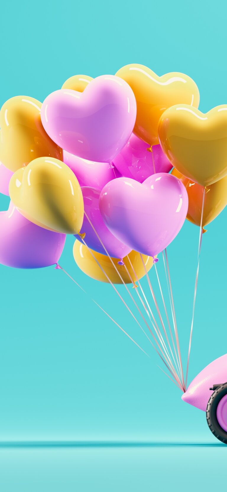 Default wallpaper of Heart Ballons | Valentine’s Day