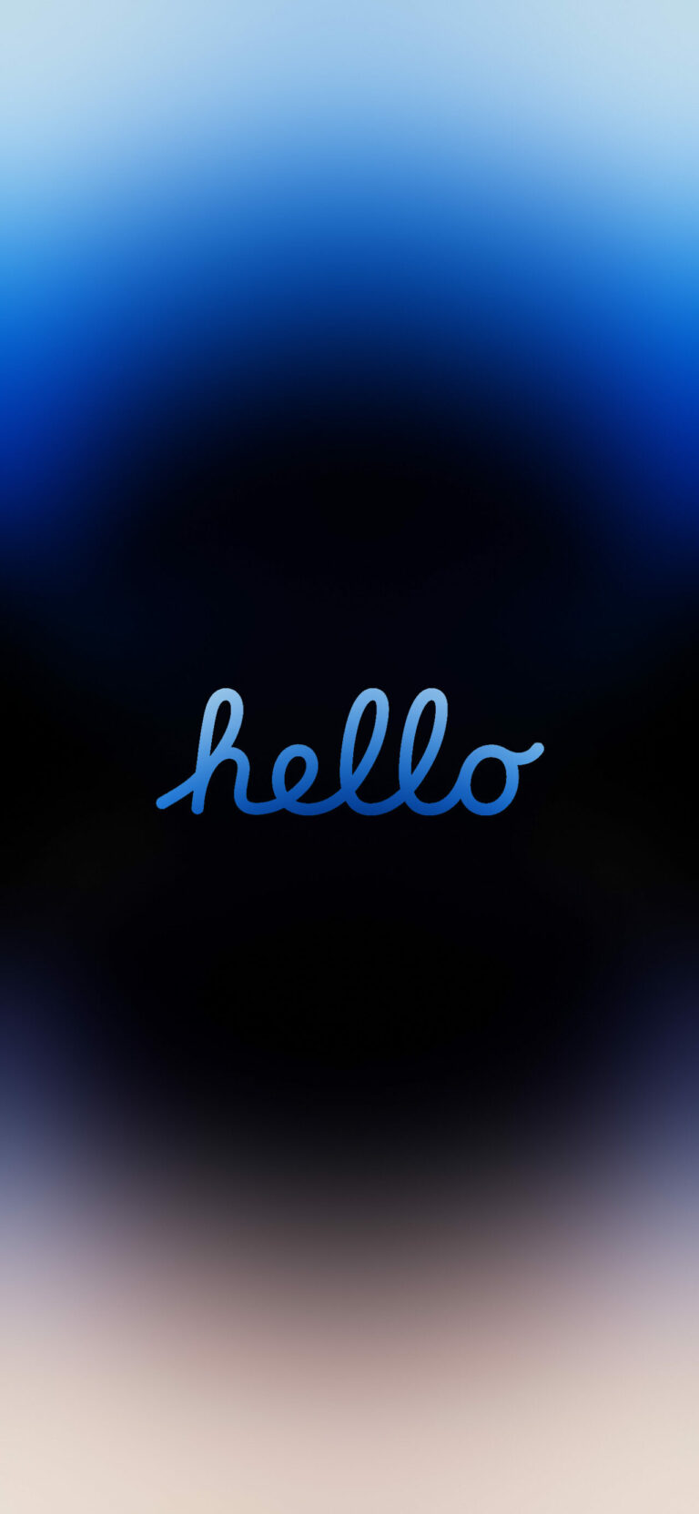 Default wallpaper of Hello