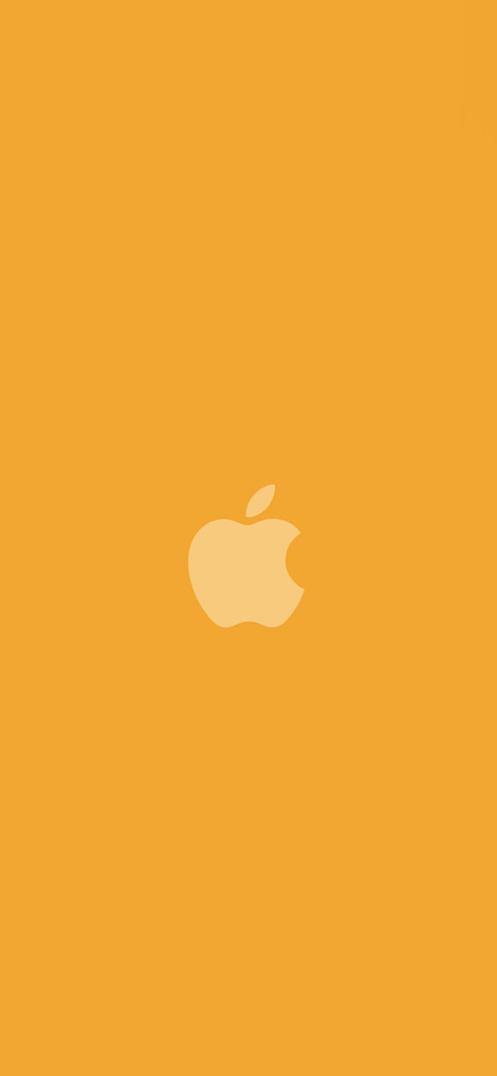 Apple Logo - Yellow - Wallpapers Central