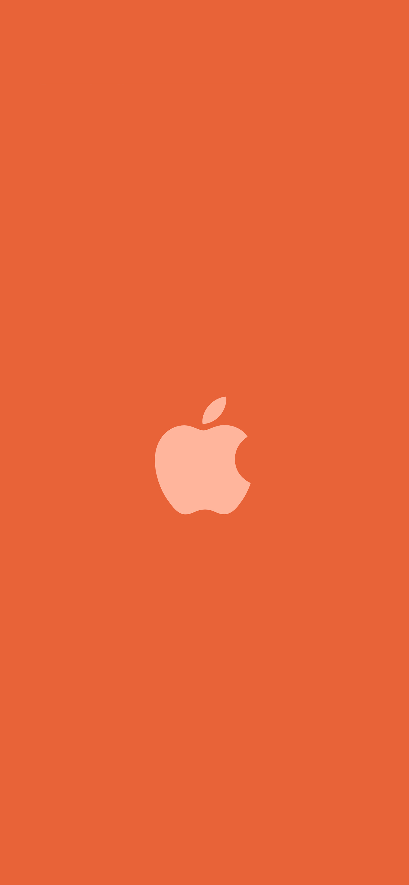 Apple Logo - Orange - Wallpapers Central