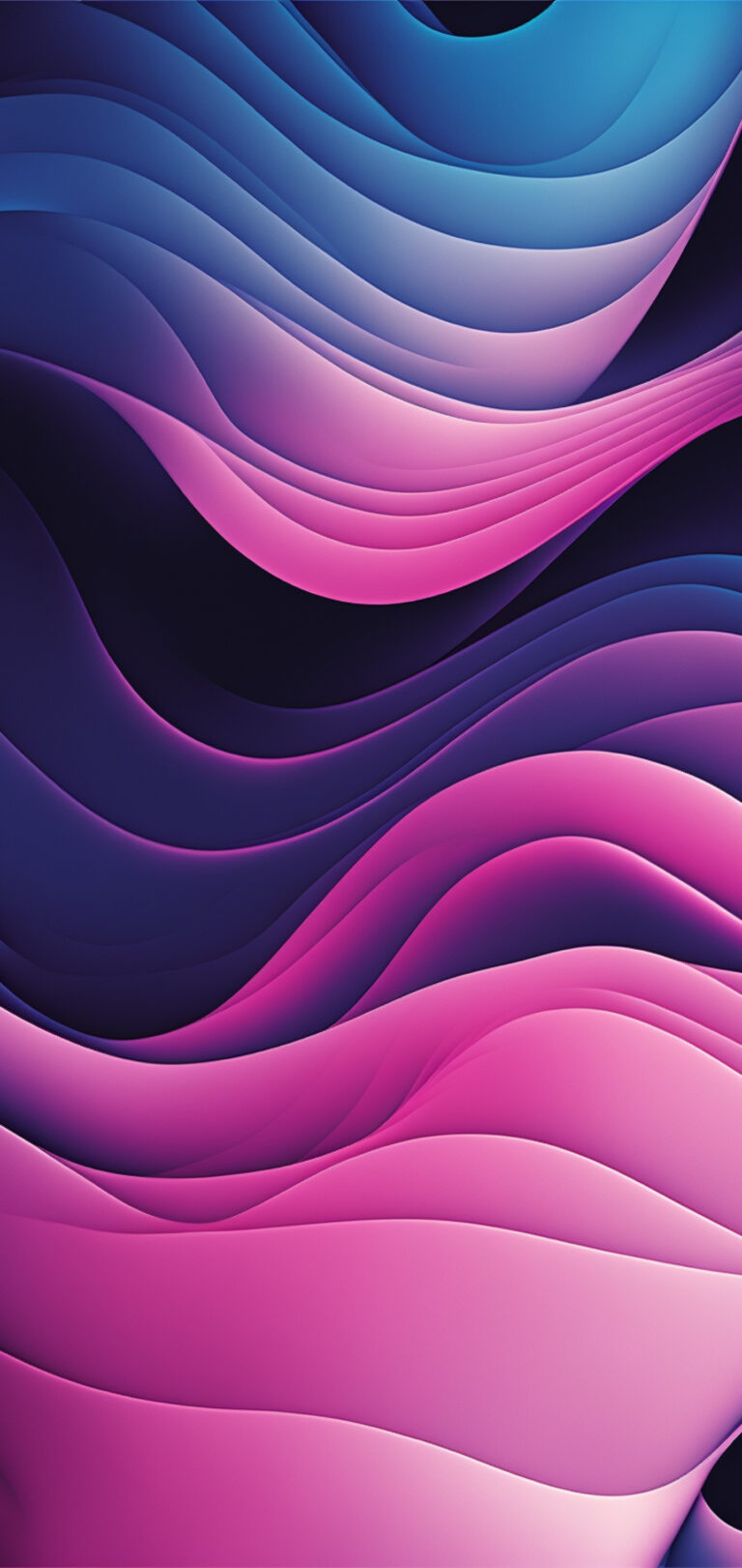 Default wallpaper of Purple Waves