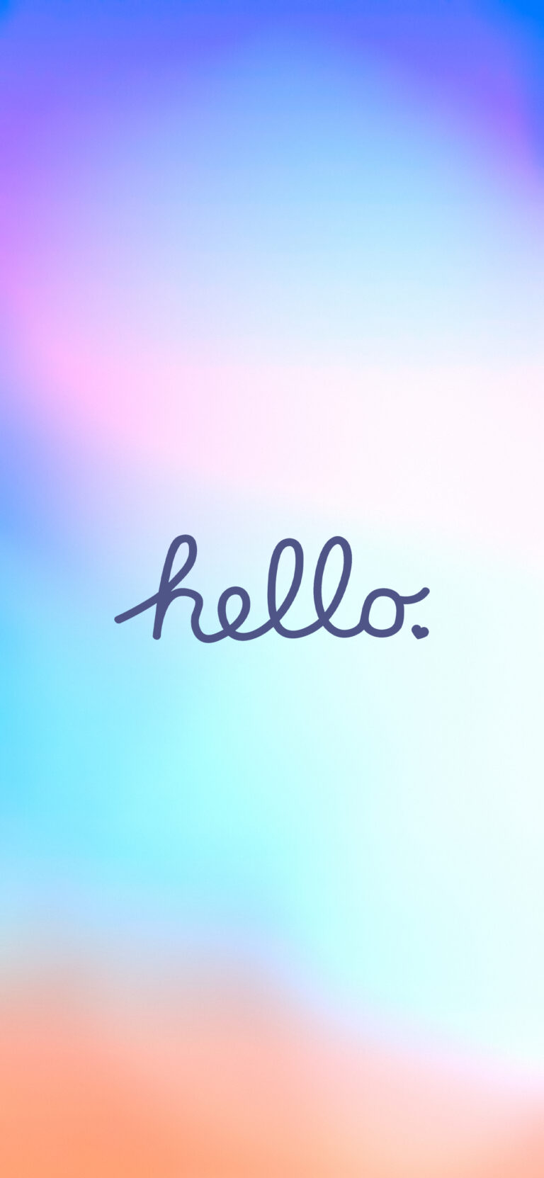 Default wallpaper of Apple Hello! Gradient