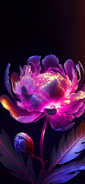 Neon Flower 1