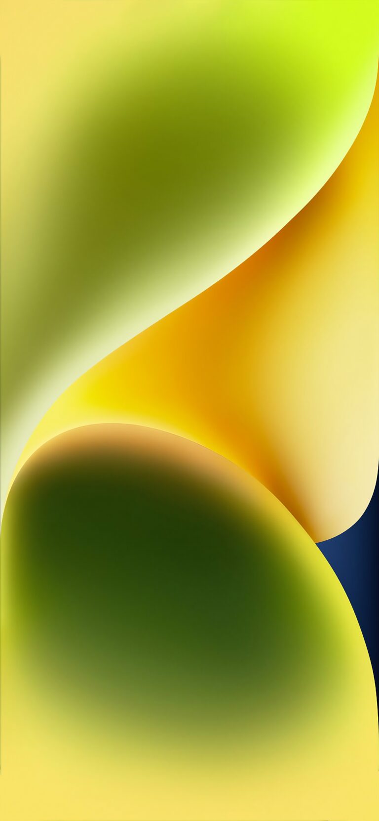 Default wallpaper of iPhone 14 Yellow Official Stock Wallpaper