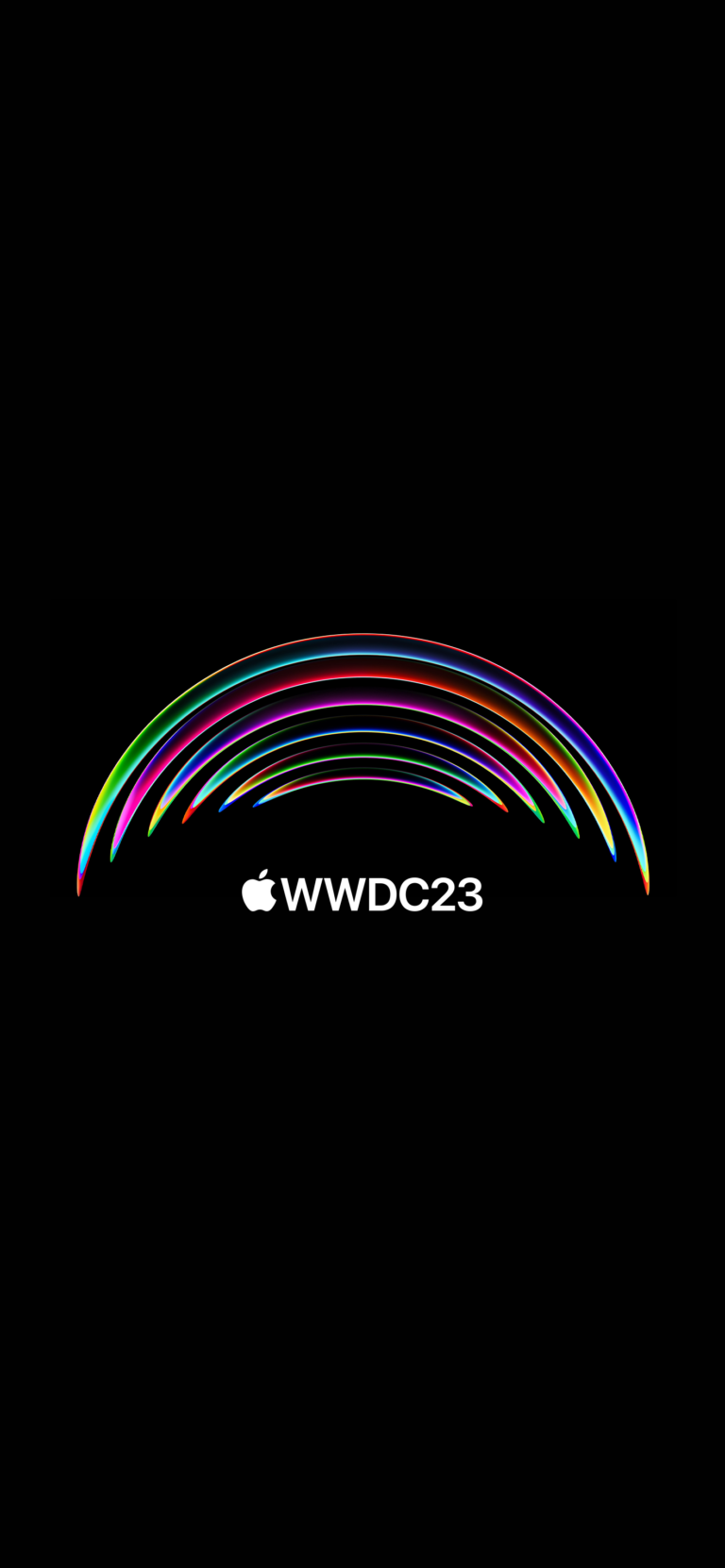 Default wallpaper of  WWDC23