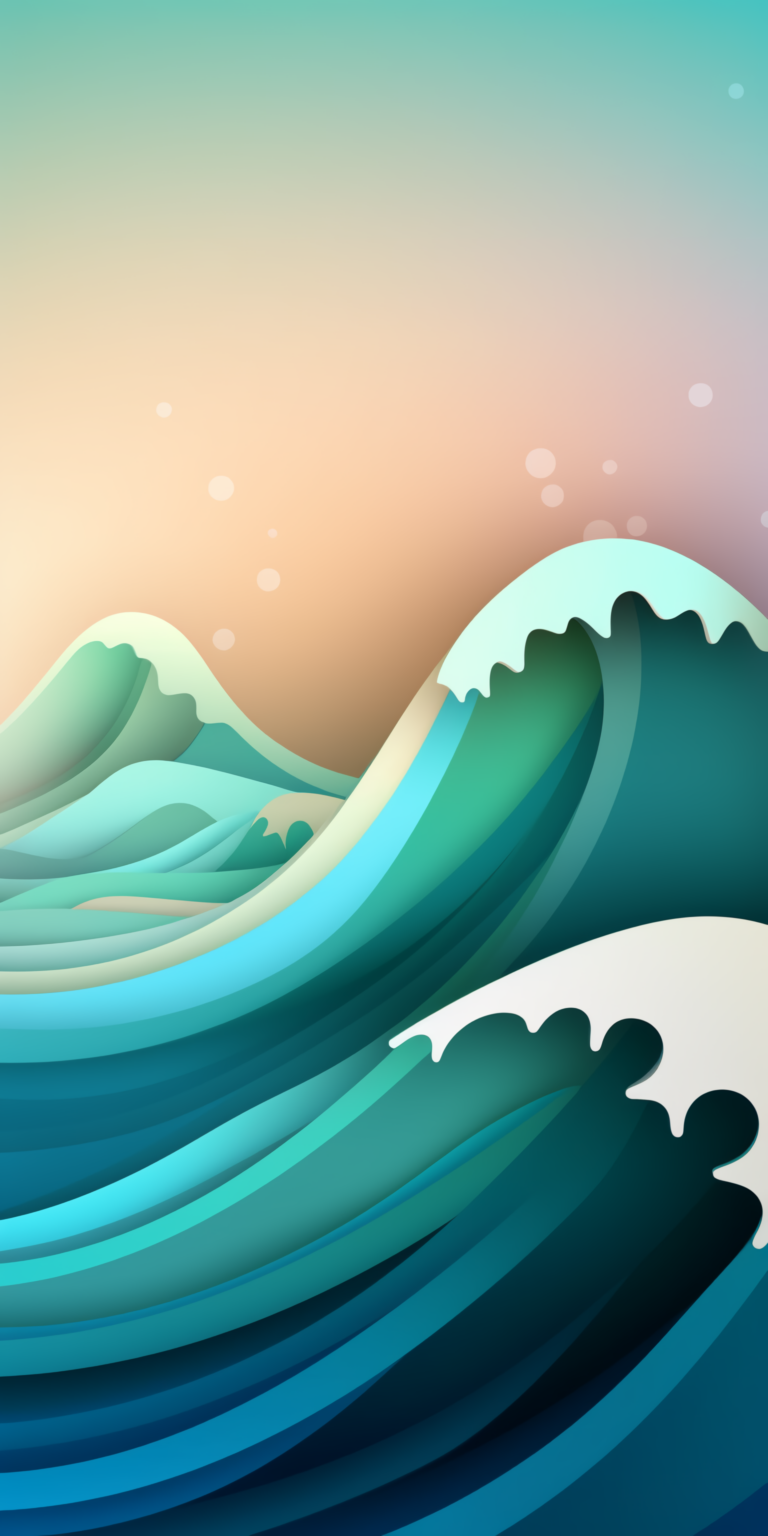 Default wallpaper of OceanWaves