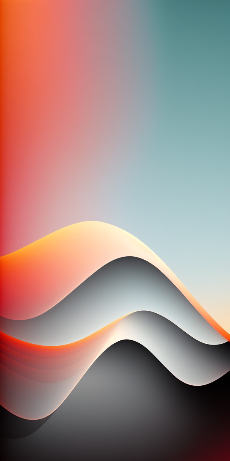 Default wallpaper of 3D Waves